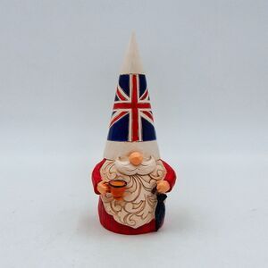 Jim Shore Gnomes Around the World 'Fancy a Cuppa?' 2020 British Gnome 6008422